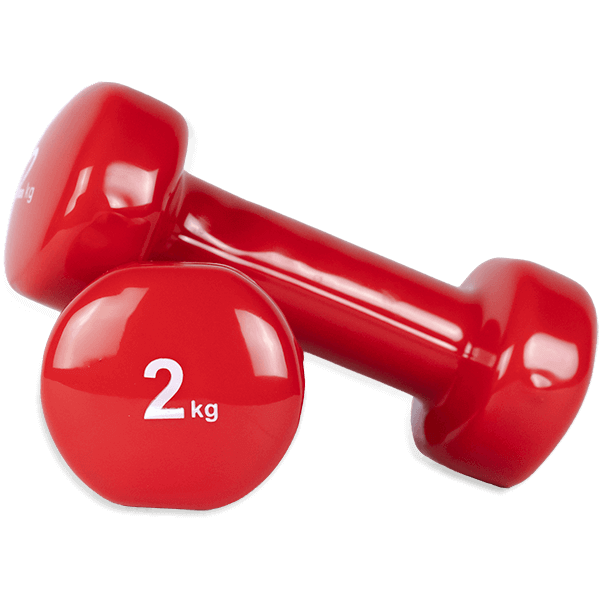 MOVIT Set De 2 Haltères En Vinyle - Haltères Courts Antidérapants Pour Musculation Et Fitness
