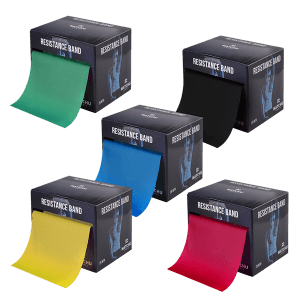 Bandes élastiques Matchu En Latex Naturel - 5,5 M, 5 Résistances (extra Léger à Extra Lourd) - Découpables Sur Mesure