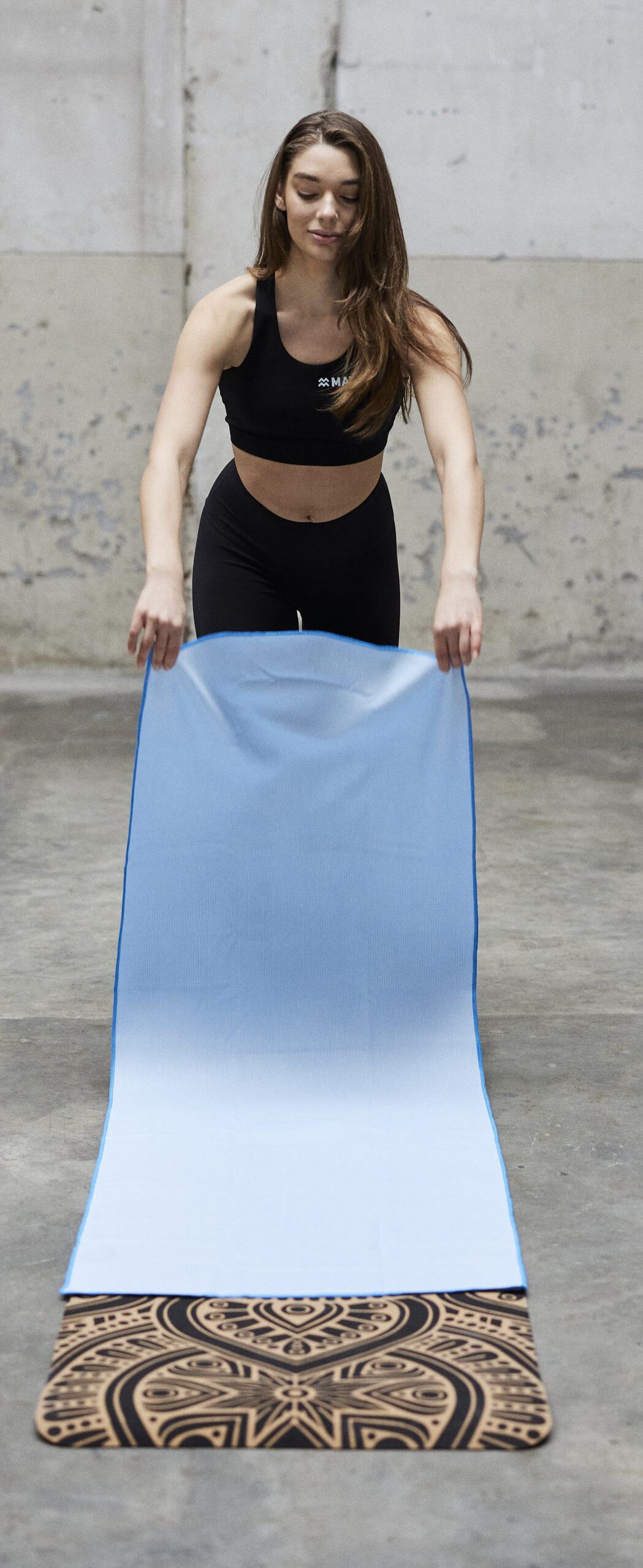 Serviette de yoga Divine Blue - Image 4