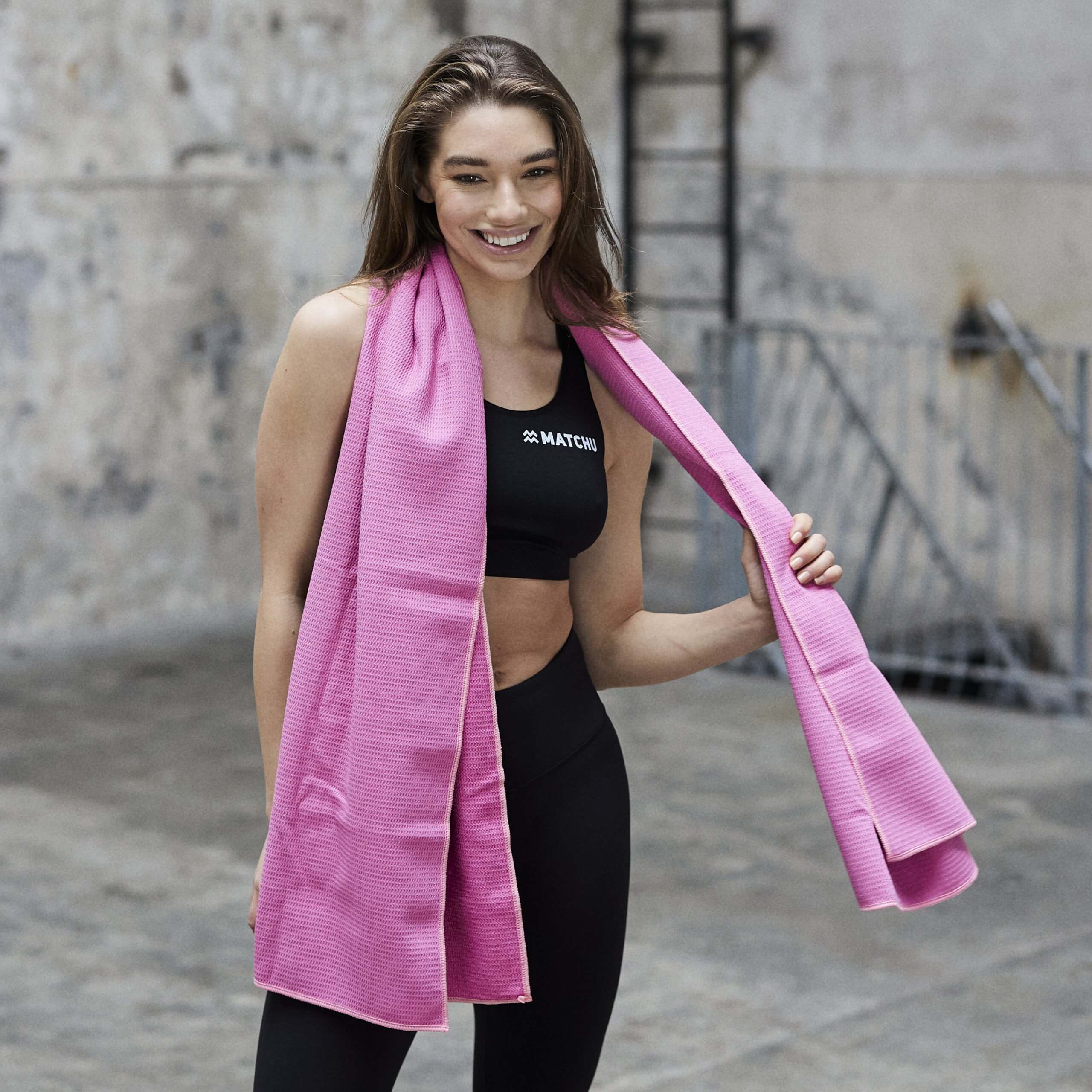 Serviette de yoga Elegant Pink - Image 2